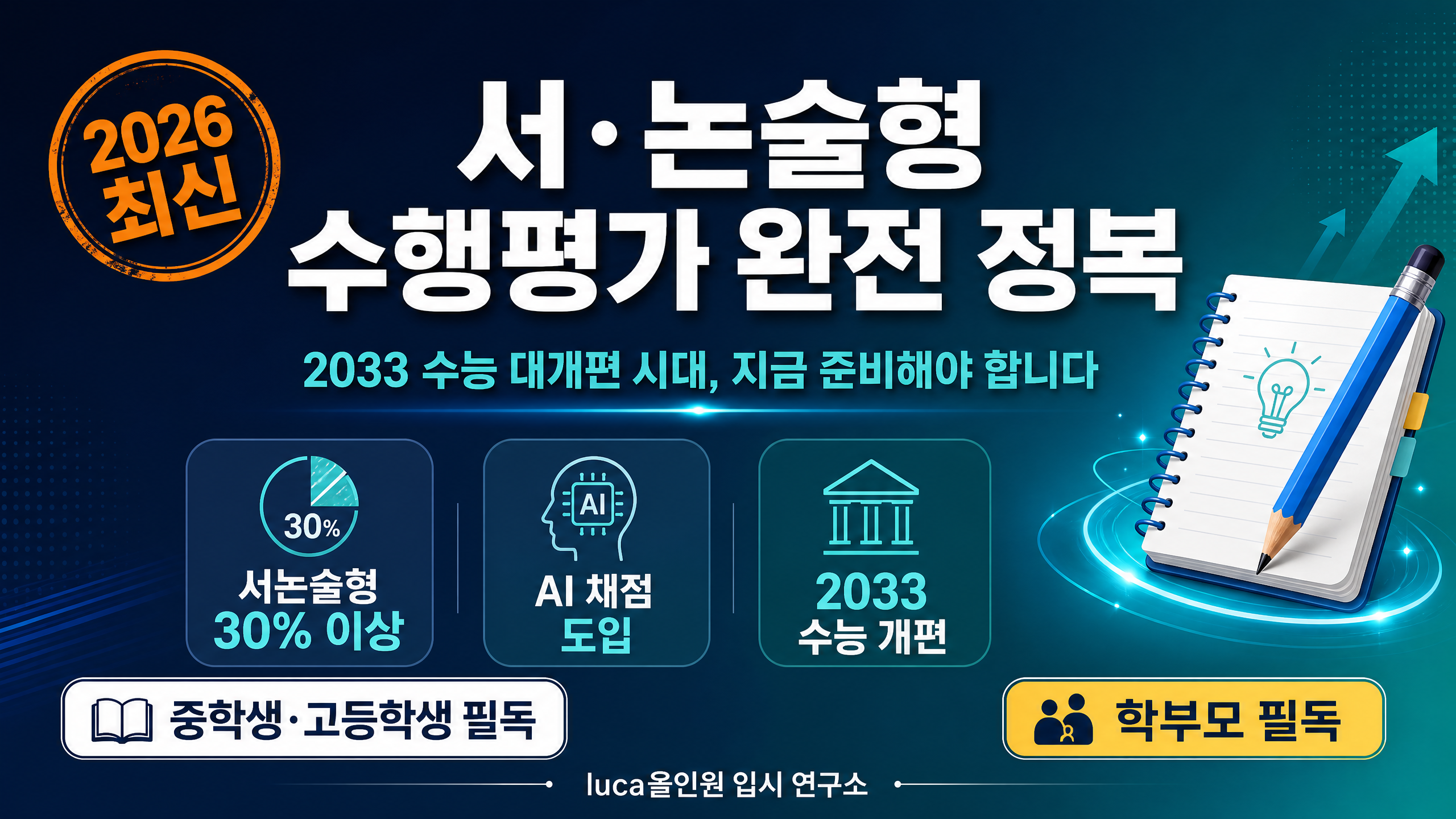 서논술형 수행평가 완전 정복 블로그 대문